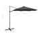 Parasol Déporté Avec Mât Et Lumières LED Anthracite 300 Cm