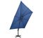 Parasol Déporté Avec Double Toit 300x300 Cm Bleu Azur
