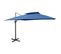 Parasol Déporté Avec Double Toit 300x300 Cm Bleu Azur