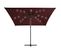 Parasol Déporté Avec Lumières LED Rouge Bordeaux 250x250 Cm