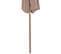 Parasol Double Avec Mât En Bois 270 Cm Taupe