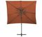 Parasol Déporté à Double Toit Terre Cuite 250x250 Cm