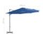 Parasol Déporté Avec Mât En Acier Bleu Azuré 300 Cm