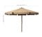 Parasol Avec Mât En Bois 330 Cm Taupe