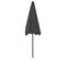 Parasol De Plage Anthracite 200x125 Cm