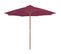 Parasol Avec Mât En Bois 300 Cm Rouge Bordeaux