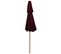 Parasol Double Avec Mât En Bois Rouge Bordeaux 270 Cm