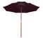 Parasol Double Avec Mât En Bois Rouge Bordeaux 270 Cm