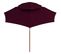 Parasol Double Avec Mât En Bois Rouge Bordeaux 270 Cm