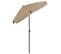 Parasol De Plage Taupe 180x120 Cm