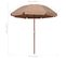 Parasol Avec Mât En Acier 240 Cm Taupe