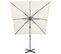 Parasol Déporté Avec Mât Et Lumières LED Sable 250 Cm