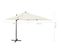 Parasol Déporté Avec Mât Et Lumières LED Sable 250 Cm