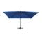 Parasol Déporté Avec Lumières LED Aluminium 400x300cm Bleu Azur