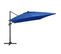 Parasol Déporté Avec Lumières LED Aluminium 400x300cm Bleu Azur