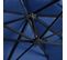Parasol Déporté Avec Lumières LED Aluminium 400x300cm Bleu Azur