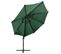 Parasol Déporté Avec Mât Et Lumières LED Vert 300 Cm