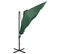 Parasol Déporté Avec Mât Et Lumières LED Vert 300 Cm