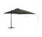 Parasol Déporté Avec Mât Et Lumières LED Anthracite 250 Cm