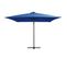 Parasol Déporté Avec LED Et Mât En Acier 250x250 Cm Bleu Azuré