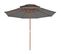 Parasol Double Avec Mât En Bois 270 Cm Anthracite