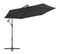 Parasol Déporté Avec Mât En Aluminium 300 Cm Noir