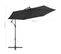 Parasol Déporté Avec Mât En Aluminium 300 Cm Noir