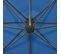 Parasol Déporté Avec Mât Et Lumières LED Bleu Azur 300 Cm