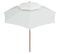 Parasol De Terrasse 270 X 270 Cm Poteau En Bois Blanc Crème