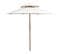 Parasol De Terrasse 270 X 270 Cm Poteau En Bois Blanc Crème