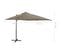 Parasol Déporté Avec Mât Et Lumières LED Taupe 250 Cm