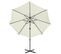 Parasol Déporté Avec Mât Et Lumières LED Sable 300 Cm