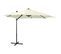 Parasol Déporté Avec Mât Et Lumières LED Sable 300 Cm