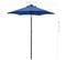 Parasol Avec Lumières LED Bleu Azuré 200x211 Cm Aluminium