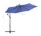 Parasol Déporté Avec Mât En Aluminium 300 Cm Bleu