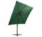 Parasol Déporté Avec Mât Et Lumières LED Vert 250 Cm