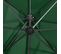 Parasol Déporté Avec Mât Et Lumières LED Vert 250 Cm