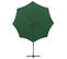 Parasol Déporté Avec Mât Et Lumières LED Vert 300 Cm