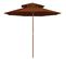 Parasol Double Avec Mât En Bois Terre Cuite 270 Cm