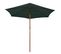 Parasol Avec Poteau En Bois 270 X 270 Cm Vert