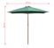 Parasol Avec Poteau En Bois 270 X 270 Cm Vert