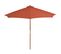 Parasol D'extérieur Avec Mât En Bois 300 Cm Terre Cuite