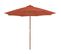 Parasol D'extérieur Avec Mât En Bois 300 Cm Terre Cuite