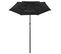 Parasol à 3 Niveaux Avec Mât En Aluminium Noir 2 M