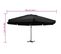 Parasol D'extérieur Avec Mât En Aluminium 500 Cm Noir