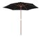 Parasol D'extérieur Avec Mât En Bois Noir 270 Cm