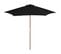 Parasol D'extérieur Avec Mât En Bois Noir 270 Cm