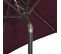 Parasol Avec Lumières LED Rouge Bordeaux 200x211 Cm Aluminium