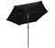 Parasol à 3 Niveaux Avec Mât En Aluminium Noir 2,5 M