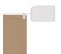 Brise-Vue Vertical Taupe 180x600 Cm Tissu Oxford